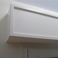 Cassonetti PVC colore bianco, altezza 350 mm, lunghezza 800 mm, profondita massima di montaggio 330 mm