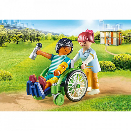 Playmobil - Pacient In Scaun Cu Rotile