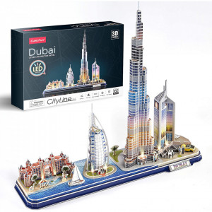 Puzzle 3D Led Dubai 182 Piese