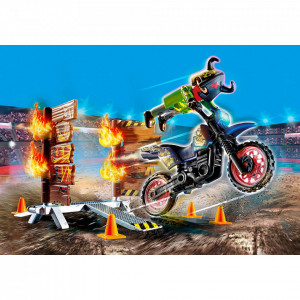 Stunt Show - Motocicleta Cu Perete De Foc