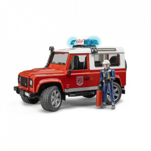Bruder - Masina De Pompieri Land Rover Defender Si Pompier