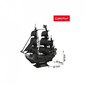 Cubic Fun - Puzzle 3D Nava Mare Queen Anne 328 Piese
