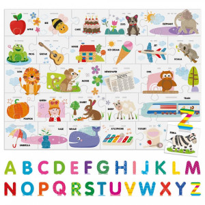 Headu Montessori - Puzzle Alfabet 3D