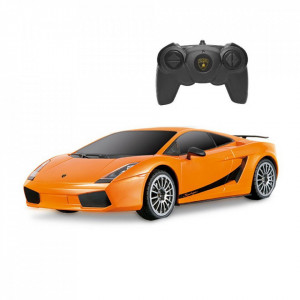 Masina Cu Telecomanda Lamborghini Portocaliu Cu Scara 1 La 24