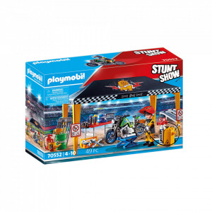 Set de joaca Playmobil Stunt Show - Cort Reparatii Auto