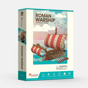 Puzzle 3D Nava Romana De Razboi 85 Piese