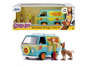 Scooby Doo Mystery Van Set Format Din Dubita Metalica Scara 1:24 Si 2 Figurine Scooby Doo Si Shaggy