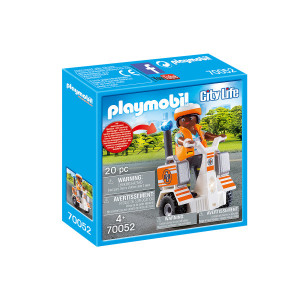 Set de joaca Playmobil, Medic Cu Masina De Echilibru