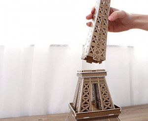 Cubic Fun - Puzzle 3D Turnul Eiffel (Nivel Mediu 39 Piese)