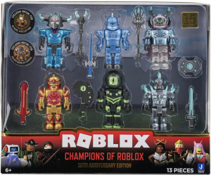 ROBLOX - Pachet cu sase personaje iconice si accesorii (Champions of ROBLOX - 15th Anniversary)