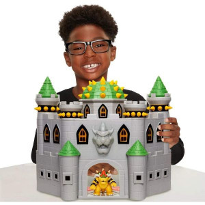 Set De Joaca Castelul Bowser Mario Nintendo Cu Figurina 6 Cm