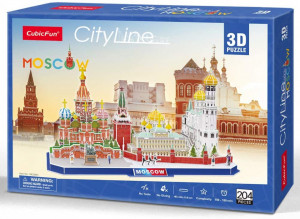 Cubic Fun - Puzzle 3D Moscova 204 Piese
