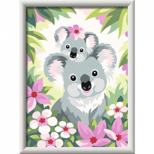 Pictura pe numere - Koala Cu Pui