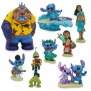 Set 8 figurine deluxe Lilo si Stitch