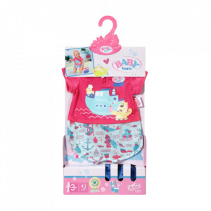 Baby Born - Pijama Baie Si Papucei 43 Cm