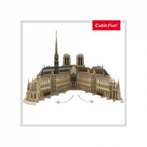 Cubic Fun - Puzzle 3D Notre Dame (Nivel Complex 293 Piese)