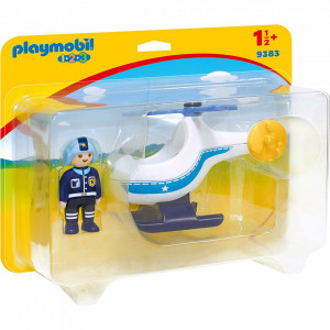 Playmobil - 1.2.3 Elicopter De Politie