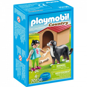 Playmobil - Fetita Cu Catel Si Cusca