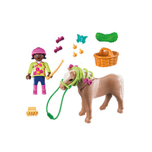 Playmobil - Figurina Fetita Cu Ponei