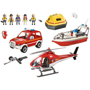 Set de joaca Playmobil, Misiunea De Salvare A Pompierilor
