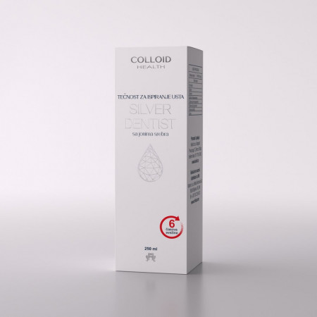 Tečnost za ispiranje usta sa jonima srebra- Silver dentist-Colloid