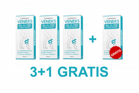 VENEKS Gel za vene 3+1 GRATIS