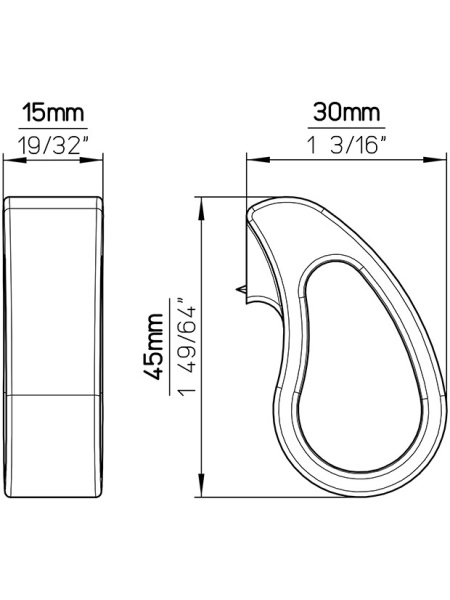 Buton mobila 2501-45ZN79 alama periata Siro