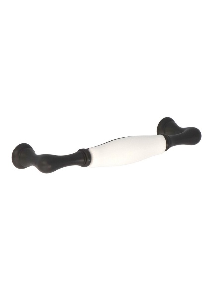 Maner portelan Giusti M62/M64 alb, negru sidefat mat 