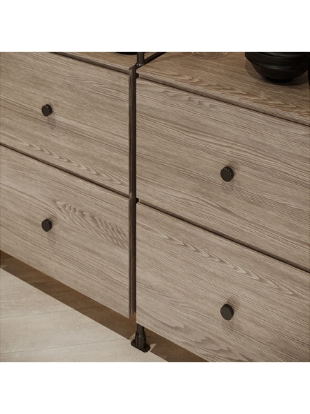 Buton mobilier living 2508-33PB12 negru mat Siro