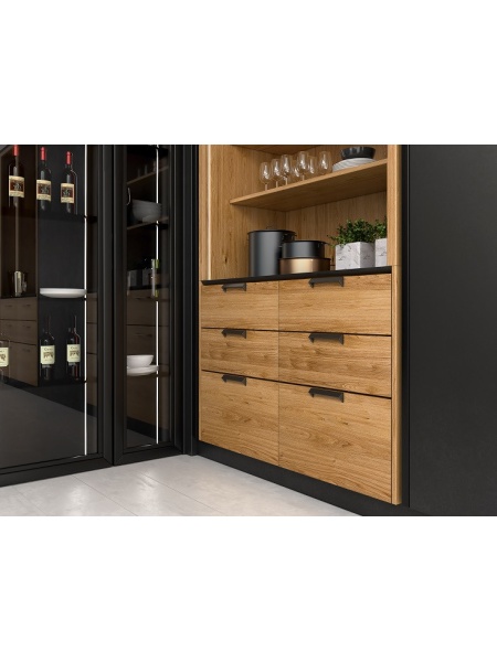 Maner mobilier 2477-168PB12 negru mat Siro