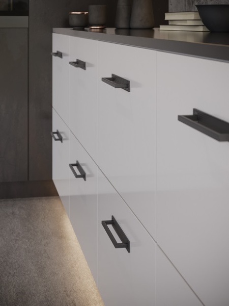Placuta decorativa 2589-190PB12 negru mat Siro