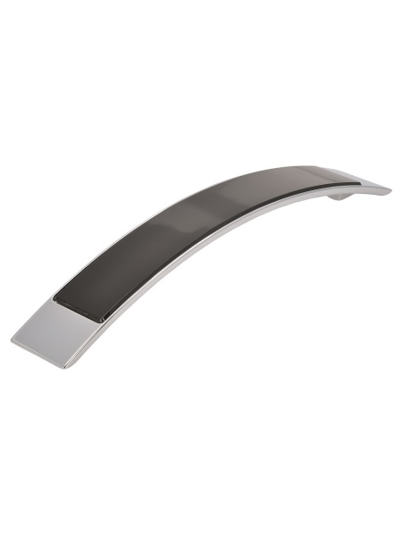 Maner mobila 2184-200ZN1GH2 negru cu crom lucios Siro
