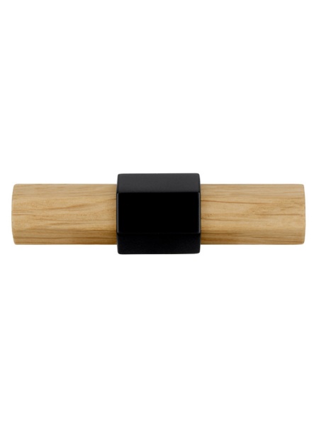 Buton mobila S677-68HZ14PB12 stejar lacuit cu negru mat Siro