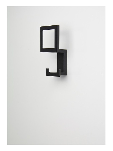Cuier 2434/PB12 negru mat Siro