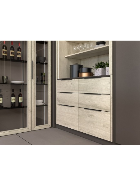 Manere mobilier negru mat 2446-320PB12 Siro