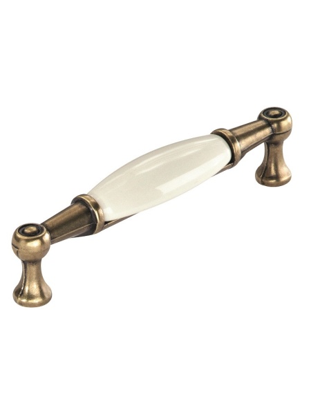 Maner mobila 1699-107ZN48PF21 bronz antic cu portelan simplu Siro