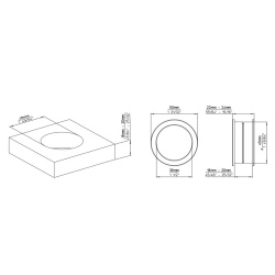 Buton mobila 2503-50N1 inox Siro
