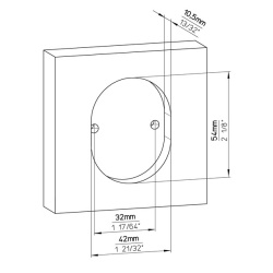 Buton mobila 753-60ZN87 auriu periat Siro