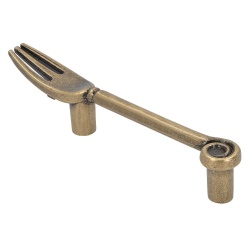 Maner mobila 1051 ZN10 bronz antic furculita Siro