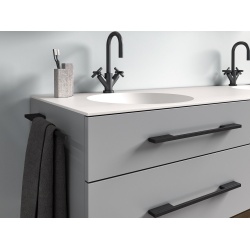 Maner mobila baie 2142-380AL74 negru periat Siro