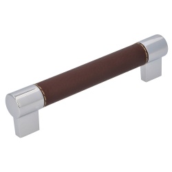 Maner mobila H191 LS8ZN1 piele maro, crom lucios Siro