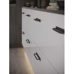 Placuta decorativa 2589-190PB12 negru mat Siro