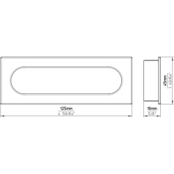Maner mobila ingropat 2155-125PB21 aluminiu Siro