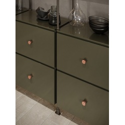 Buton mobilier living 2508-33ZN74 cupru mat Siro