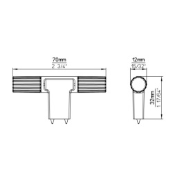Buton mobila 2592-70PZN27ZN27 inox Siro
