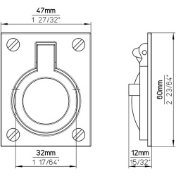 Buton mobila 753-60ZN21 nichel satinat Siro