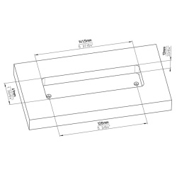 Maner mobila ingropat 2382-146ZN75 otel periat Siro-schita