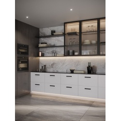 Placuta decorativa 2589-190PB12 negru mat Siro