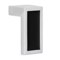 Buton mobila 2013-39ZN1ZN35 crom lucios si negru