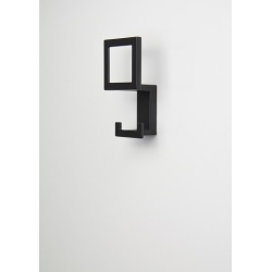 Cuier 2434/PB12 negru mat Siro